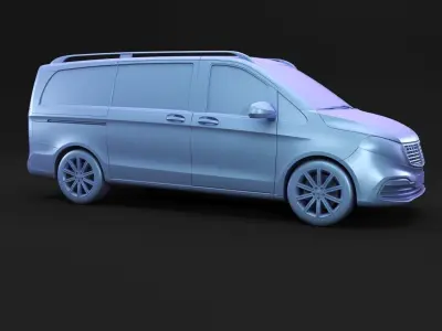 German luxury passenger van 3D model