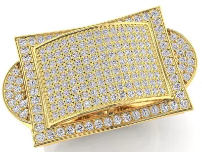 Bid fancy mans ring 3D print model