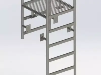fire escape 3D model