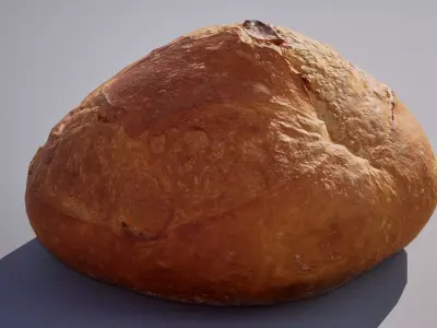 Wheat Bread 5K triangles 4K PBR textures Low-poly 3D model