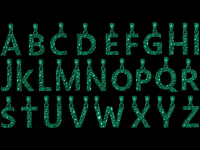 AtoZ LETTERS Alphabets ROCKS PENDANT 3D print model 3D print model