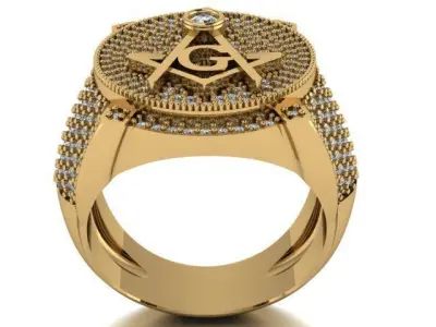 men ring 3D print model