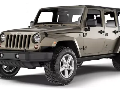 Jeep Wrangler Unlimited 2008 3D model by podshyvalov-htc