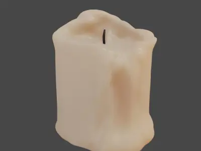 Candles two 3D model