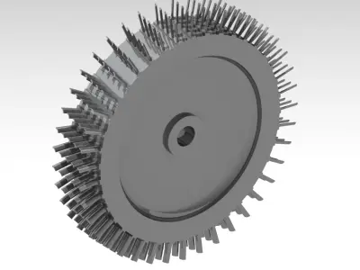 Turbine Rotor CAD Model Generic  3D print model