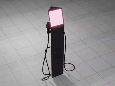 Electric Car Charging Station Free 3D model