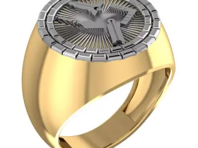 Masonic ring 98  3D print model