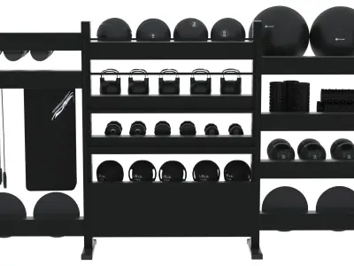 GYM Equipment Rack 3D model