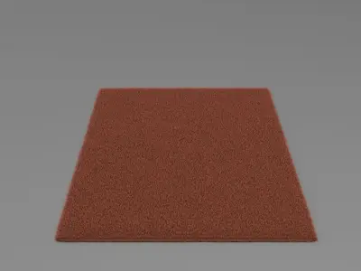 carpet rug Low-poly 3D model