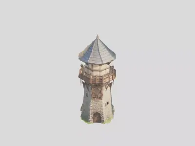 Low Poly Stylized Model 3D asset Low-poly 3D model