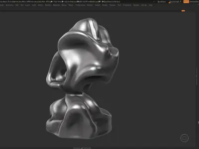 Modern Abstract Decorative sculpture 3d print model 53 3D print model