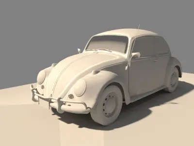 Volkswagen Fusca 1300 GL 3D model