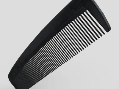 Hair Comb 5 Low-poly 3D model
