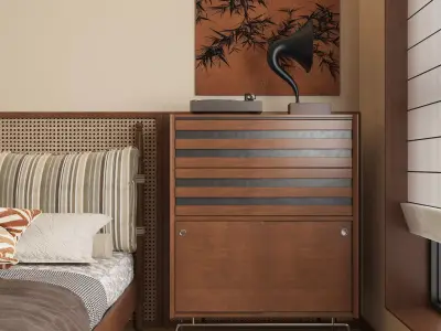 Bedroom interior scenes 3D model