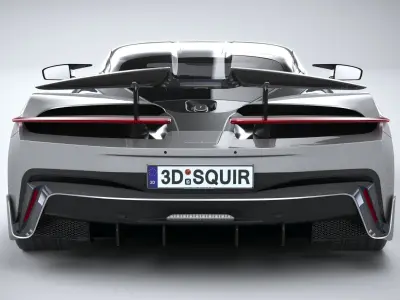 Pininfarina Battista Reversario 2024 LowPoly 3D model