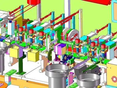 Cam assembly machine 3D model