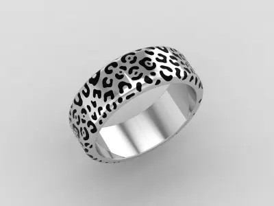 Pantera ring Low-poly 3D model