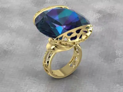 RIBBON RING 3D print model