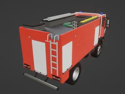 MAN TGM 13 290 Firetruck 3D model