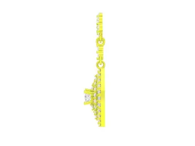 A5451 Luxury Diamond Drop Earrings 3D print model
