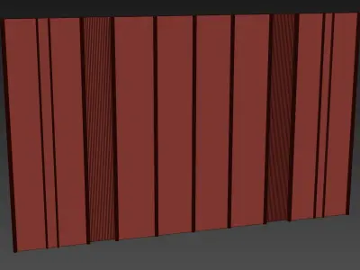 Decorative V59 Wall Panels 3D model