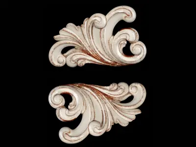 Classic carved 072 3D model