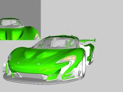 McLaren P1 gt  Low-poly 3D model