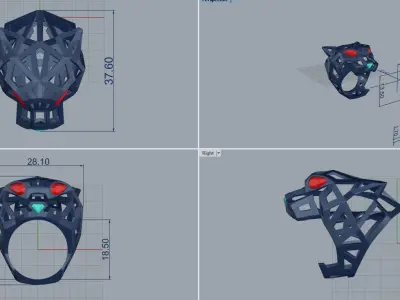 Panther Ring 51040 3D print model
