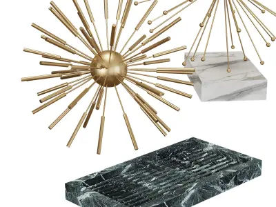 Metal Sputnik Objects by West Elm 3D model