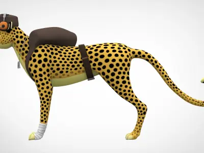 TF2 Scout Cheetah 3D model
