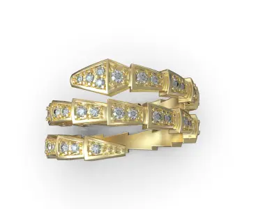 Bvlgari serpenti ring US size 6 model 933 3D print model