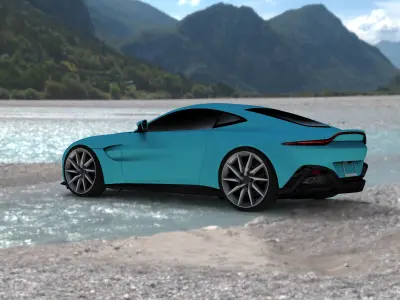 Aston Martin Vantage 3D model by PIXELCRAZE