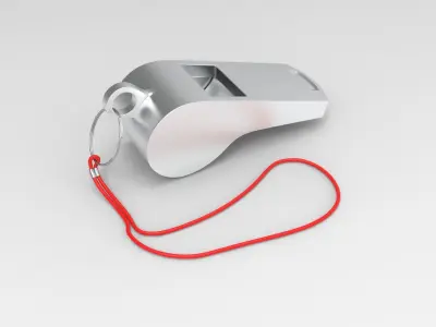 Whistle Low-poly 3D model