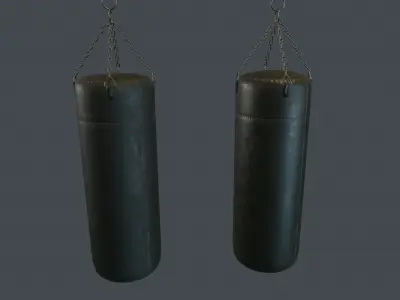 Punching Bag PBR Game Ready Low-poly 3D model