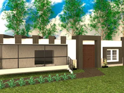 MODERN CHALET 3D print model