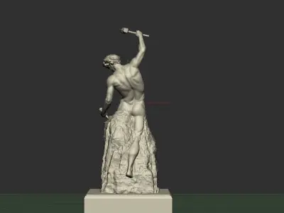 Self Made Man 3D print model