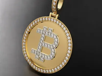 Bitcoin Pendant  3D print model