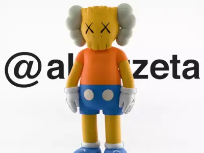 Kaws Bart Simpson for Print 3D print model