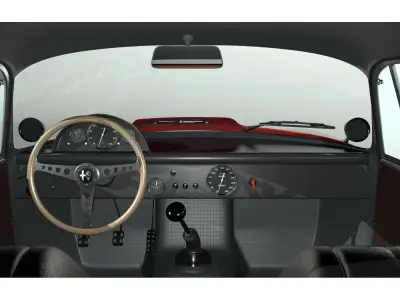 1963 Alfa Romeo TZ1 3D model