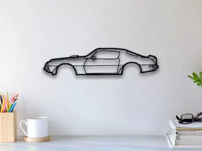 1977 Pontiac Wall Art 3D print model