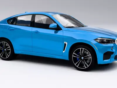 BMW X6 M 2016 Low-poly 3D model