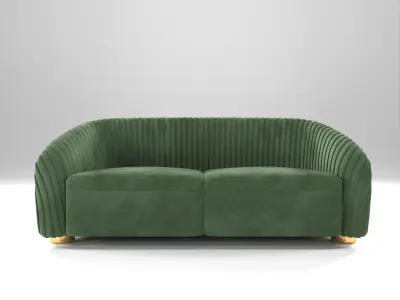 luxury sofa velvet 3D model