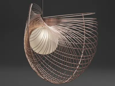 Pearl Pendant Low-poly 3D model