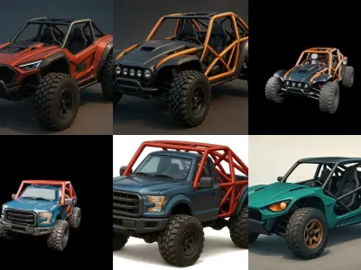 Gt one Car bundle 14 pack 100 glb 3D model