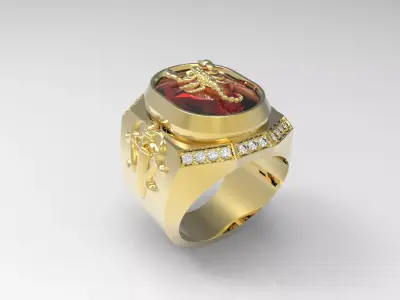Ring Man 2 Free 3D print model