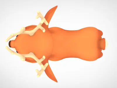 Christmas Reindeer 3D model