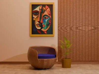 Woodys High Quality Chairs Colletion PBR 002 3D model