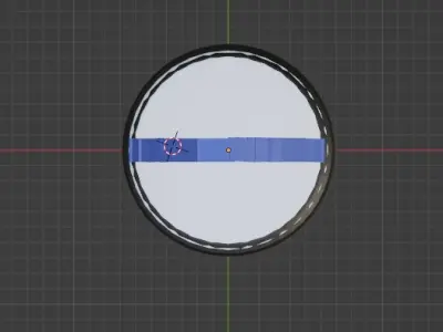 Punching bag with Russian flag Low-poly 3D model
