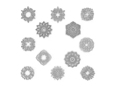 Decorations 01 Set 3D model