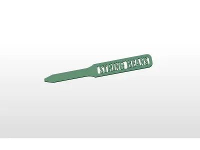Garden Marker for String Beans 3D print model